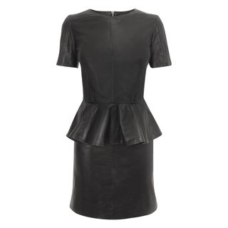 McQ, Dress, Leather Peplum Mini-Dress