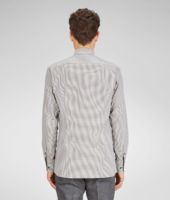 Bottega Veneta® Ardoise Micro Grid Cotton Dress Shirt Bottega Veneta® Ardoise Micro Grid Cotton Dress Shirt
