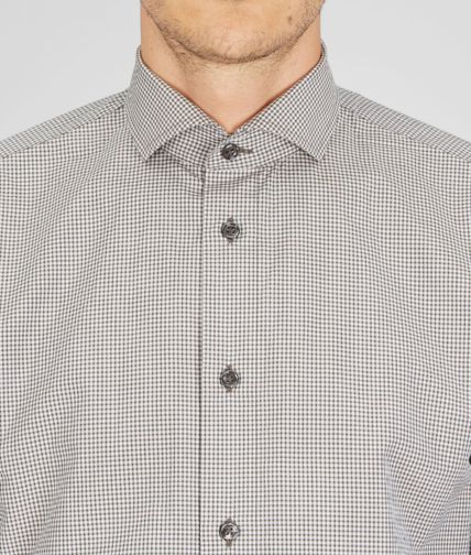 BOTTEGA VENETA - Micro Grid Cotton Dress Shirt