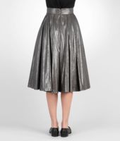 Bottega Veneta® Creased Shiny Lambskin Skirt Bottega Veneta® Creased Shiny Lambskin Skirt