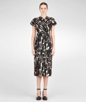 Bottega Veneta® Kleid aus Krepp Pearl Nero Bottega Veneta® Kleid aus Krepp Pearl Nero