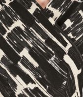 Bottega Veneta® Pearl Nero Crepe Brushes Print Dress Bottega Veneta® Pearl Nero Crepe Brushes Print Dress