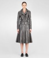 Bottega Veneta® Ardoise Creased Shiny Lambskin Jacket Bottega Veneta® Ardoise Creased Shiny Lambskin Jacket