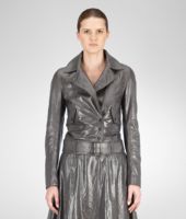 Bottega Veneta® Ardoise Creased Shiny Lambskin Jacket Bottega Veneta® Ardoise Creased Shiny Lambskin Jacket