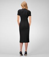 Bottega Veneta® Nero Crepe Japponaise Dress Bottega Veneta® Nero Crepe Japponaise Dress