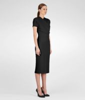 Bottega Veneta® Nero Crepe Japponaise Dress Bottega Veneta® Nero Crepe Japponaise Dress