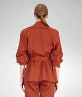 Bottega Veneta® Brique Double Wool Jacket Bottega Veneta® Brique Double Wool Jacket
