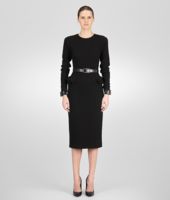 Bottega Veneta® Nero Crepe Italien Dress Bottega Veneta® Nero Crepe Italien Dress