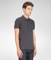 Bottega Veneta® Poloshirt aus Baumwollpikee Ardoise Bottega Veneta® Poloshirt aus Baumwollpikee Ardoise