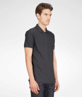 Bottega Veneta® Ardoise Cotton Piquet Polo Shirt Bottega Veneta® Ardoise Cotton Piquet Polo Shirt