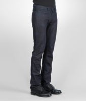 Bottega Veneta® Dark Navy Grid Print Relaxed Denim Bottega Veneta® Dark Navy Grid Print Relaxed Denim