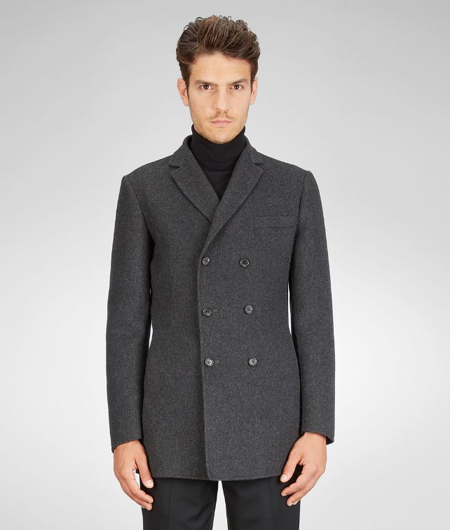 BOTTEGA VENETA JACKE AUS DOPPELTEM KASCHMIR IN DARK MATITA Blazer, Jacke & Mantel U fp