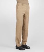 Bottega Veneta® Bronze Washed Wool Gabardine Pant Bottega Veneta® Bronze Washed Wool Gabardine Pant