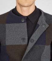 Bottega Veneta® Cardigan aus Wolle mit Patchwork Multicolor Bottega Veneta® Cardigan aus Wolle mit Patchwork Multicolor
