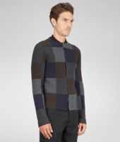 Bottega Veneta® Cardigan aus Wolle mit Patchwork Multicolor Bottega Veneta® Cardigan aus Wolle mit Patchwork Multicolor