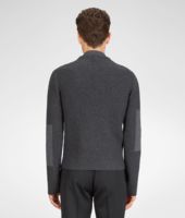 Bottega Veneta® Multicolor Patchwork Wool Cardigan Bottega Veneta® Multicolor Patchwork Wool Cardigan
