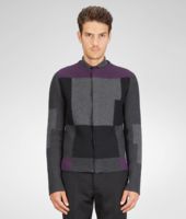 Bottega Veneta® Multicolor Patchwork Wool Cardigan Bottega Veneta® Multicolor Patchwork Wool Cardigan