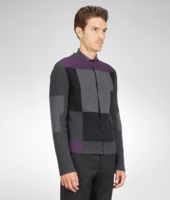Bottega Veneta® Multicolor Patchwork Wool Cardigan Bottega Veneta® Multicolor Patchwork Wool Cardigan