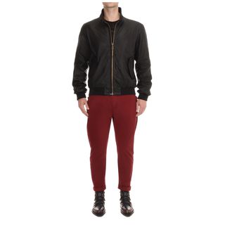 McQ, Jacket, Harrington Leather Jacket