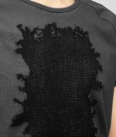 Bottega Veneta® Ardoise Nero Light Cotton Merinos Wool T-Shirt Bottega Veneta® Ardoise Nero Light Cotton Merinos Wool T-Shirt