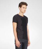 Bottega Veneta® Ardoise Nero Light Cotton Merinos Wool T-Shirt Bottega Veneta® Ardoise Nero Light Cotton Merinos Wool T-Shirt