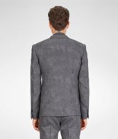 Bottega Veneta® Jacke aus Optical Wool und Flannel Anthracite und Nero Bottega Veneta® Jacke aus Optical Wool und Flannel Anthracite und Nero