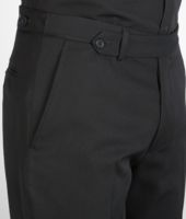 Bottega Veneta® Nero Washed Wool Gabardine Pant Bottega Veneta® Nero Washed Wool Gabardine Pant