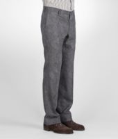 Bottega Veneta® Anthracite Nero Optical Wool Flannel Pant Bottega Veneta® Anthracite Nero Optical Wool Flannel Pant