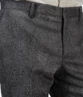 Bottega Veneta® Anthracite Nero Optical Wool Flannel Pant Bottega Veneta® Anthracite Nero Optical Wool Flannel Pant