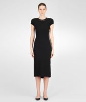Bottega Veneta® Nero Viscose Pleated Dress Bottega Veneta® Nero Viscose Pleated Dress