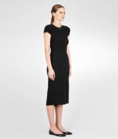 Bottega Veneta® Nero Viscose Pleated Dress Bottega Veneta® Nero Viscose Pleated Dress