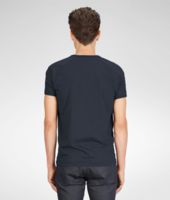 Bottega Veneta® Prusse Nero Light Cotton Merinos Wool T-Shirt Bottega Veneta® Prusse Nero Light Cotton Merinos Wool T-Shirt