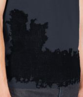 Bottega Veneta® Prusse Nero Light Cotton Merinos Wool T-Shirt Bottega Veneta® Prusse Nero Light Cotton Merinos Wool T-Shirt