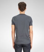 Bottega Veneta® Grey Micro Grid Jacquard Jersey T-Shirt Bottega Veneta® Grey Micro Grid Jacquard Jersey T-Shirt