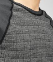 Bottega Veneta® Grey Micro Grid Jacquard Jersey T-Shirt Bottega Veneta® Grey Micro Grid Jacquard Jersey T-Shirt