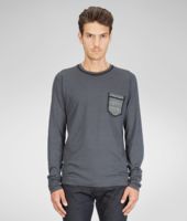 Bottega Veneta® T-Shirt aus Jacquard-Jersey und Micro Grid Bottega Veneta® T-Shirt aus Jacquard-Jersey und Micro Grid