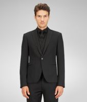Bottega Veneta® Nero Washed Wool Gabardine Jacket Bottega Veneta® Nero Washed Wool Gabardine Jacket