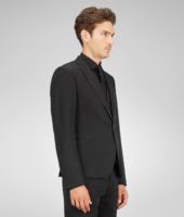 Bottega Veneta® Nero Washed Wool Gabardine Jacket Bottega Veneta® Nero Washed Wool Gabardine Jacket
