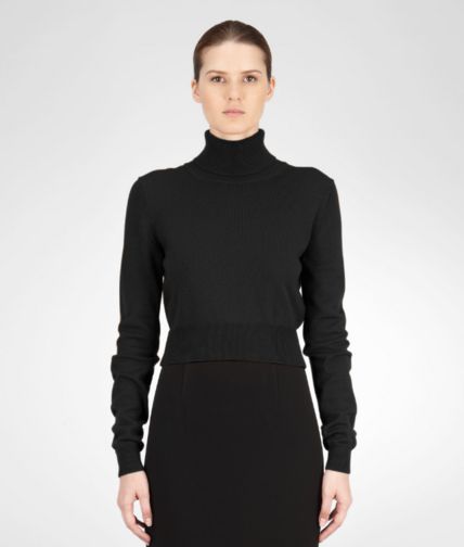 BOTTEGA VENETA - Nero Soft Cashmere Sweater