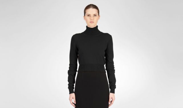 BOTTEGA VENETA - Nero Soft Cashmere Sweater