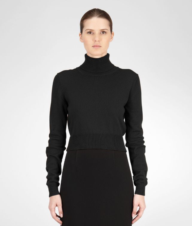 BOTTEGA VENETA SWEATER IN NERO CASHMERE Knitwear or Top or Shirt D fp