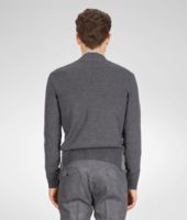 Bottega Veneta® Ardoise Nero Merinos Wool Net Cardigan Bottega Veneta® Ardoise Nero Merinos Wool Net Cardigan