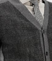 Bottega Veneta® Ardoise Nero Merinos Wool Net Cardigan Bottega Veneta® Ardoise Nero Merinos Wool Net Cardigan