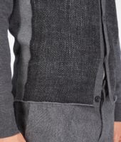 Bottega Veneta® Ardoise Nero Merinos Wool Net Cardigan Bottega Veneta® Ardoise Nero Merinos Wool Net Cardigan