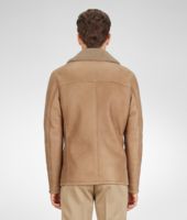 Bottega Veneta® Caban aus filzigem Shearling Bronze Bottega Veneta® Caban aus filzigem Shearling Bronze