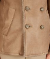 Bottega Veneta® Caban aus filzigem Shearling Bronze Bottega Veneta® Caban aus filzigem Shearling Bronze