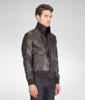 Bottega Veneta® Espresso Lambskin Blouson Bottega Veneta® Espresso Lambskin Blouson
