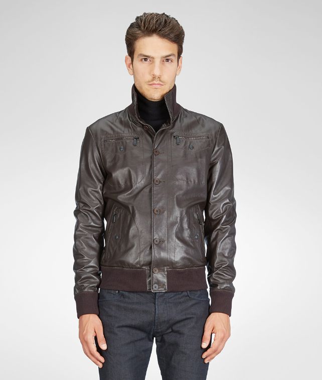 BOTTEGA VENETA BLOUSON AUS LAMMLEDER IN ESPRESSO Blazer, Jacke & Mantel U fp