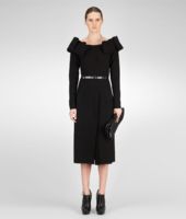 Bottega Veneta® Nero Technical Crepe Dress Bottega Veneta® Nero Technical Crepe Dress