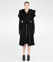Bottega Veneta® Nero Technical Crepe Coat Bottega Veneta® Nero Technical Crepe Coat